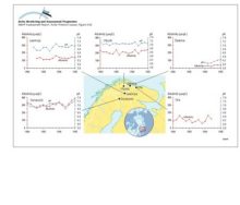 Annual average of alkalinity and pH as measured in rivers in northern Fennoscandia and the Kola Peninsula