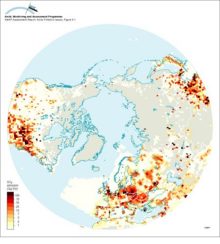 Anthropogenic SO2 emissions for 1985 north of 30°N