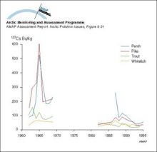 Changes with time in activity concentration of 137Cs in freshwater fish in Arctic Finland