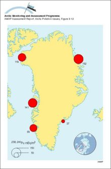 Concentrations of 239,240Pu in seawater around Greenland, 1968