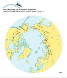 Locations of Arctic indigenous peoples