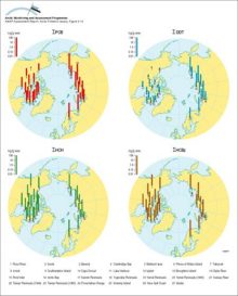 Observed and predicted organochlorine concentrations (ng/g ww) in caribou and reindeer (Rangifer tarandus) liver All data are presented in, or were derived from data in Annex Table 6A4