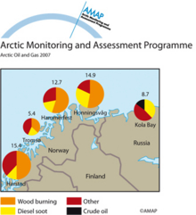 PAH contamination in bottom sediments from harbours in northern Norway and Russia