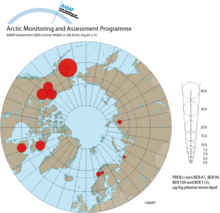 PBDE concentrations in blood of mothers, pregnant women and women of child-bearing age in the circumpolar countries