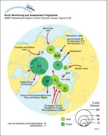 Sum-HCH budget for the Arctic Ocean (tonnes/y)