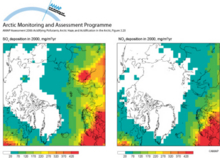 Total deposition of sulfur oxides 