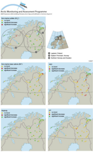 Trends in non-marine sulfate, non-marine base cations, alkalinity, acid neutralizing capacity, and pH 