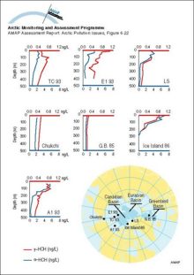 Vertical profiles of HCH for the Arctic Ocean