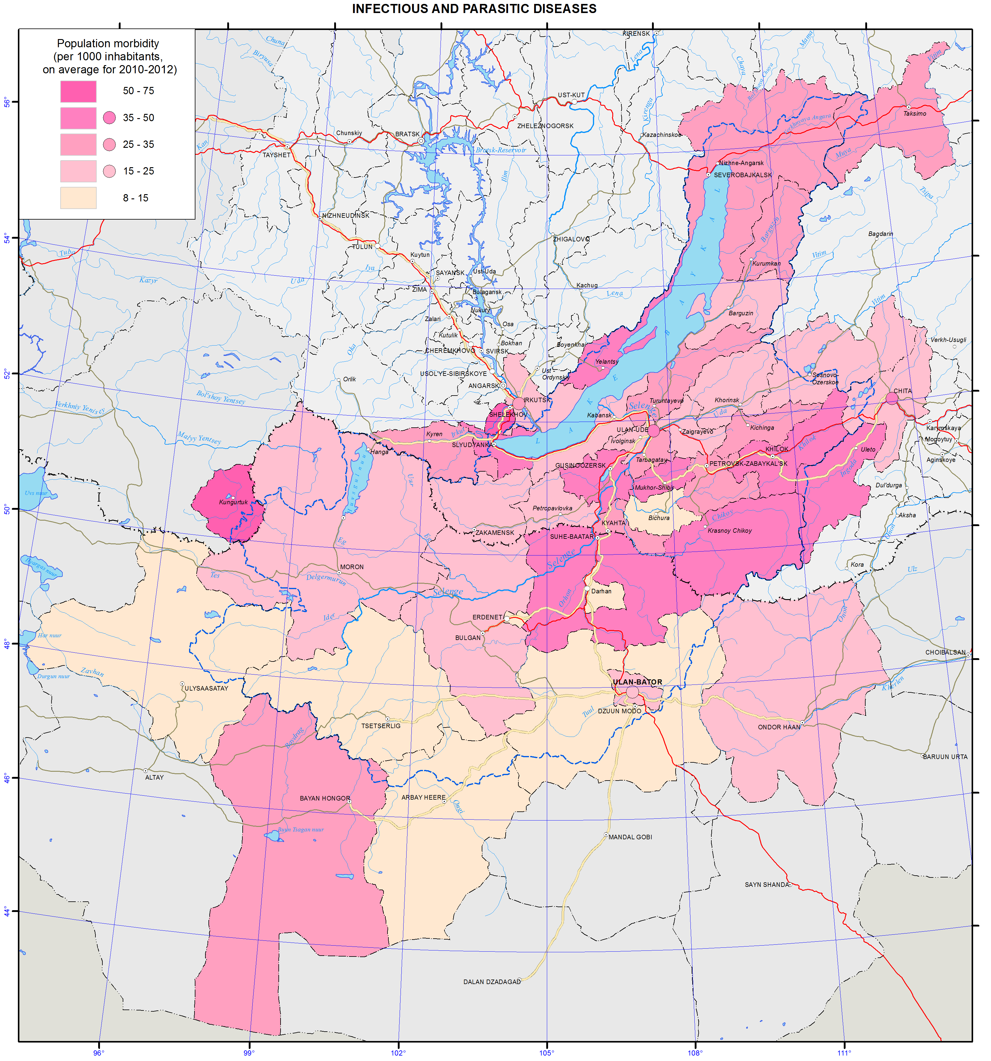 102. Infectious and parasitic diseases map — English