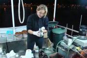 2007-09-05 Sieving sediments late evening in Belgrade.jpg