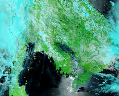 Annual Flooding along the Mekong River