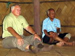 Dr. Alfred Duda of the GEF Secretariat with Fiji's Minister for Primary Industries, Mr. Jokatani Cokanasiga